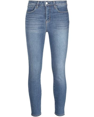 L'Agence Jeans skinny Margot a vita alta - Blu