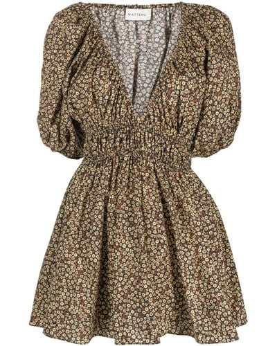 Matteau Mini-jurk Met Bloemenprint - Zwart
