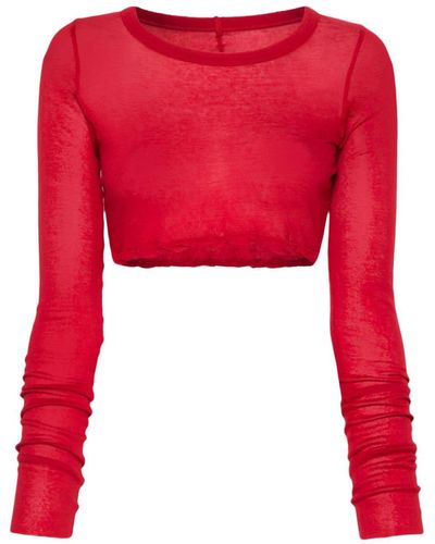 Rick Owens Camiseta corta - Rojo
