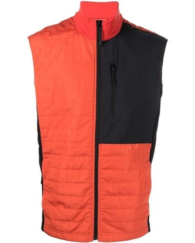 Aztech Mountain Colour-block Fleece Vest - Red