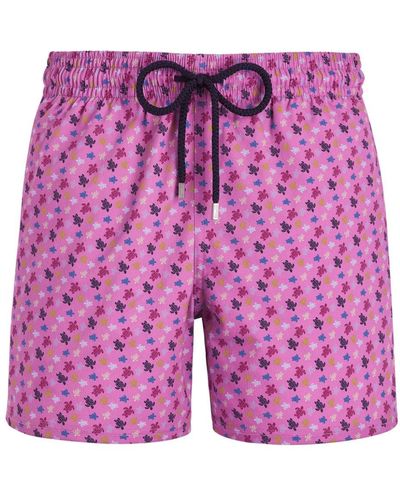 Vilebrequin Moorise Star-print Swim Shorts - Pink
