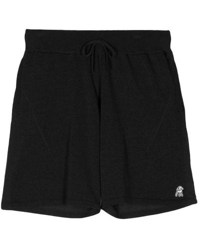 Undercover Sheep Patch Drawstring Shorts - Black