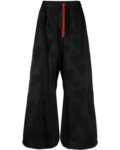 Vivienne Westwood Drawstring-waist Wide-leg Trousers - Black