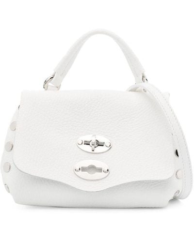 Zanellato Mini Postina Leather Tote Bag - White