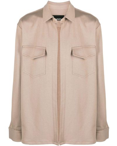 Styland Organic-cotton shirt jacket - Neutro