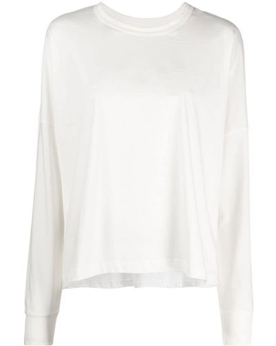 Studio Nicholson T-shirt en coton à manches longues - Blanc
