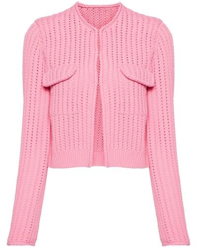 JNBY Cropped Knitted Cardigan - Pink