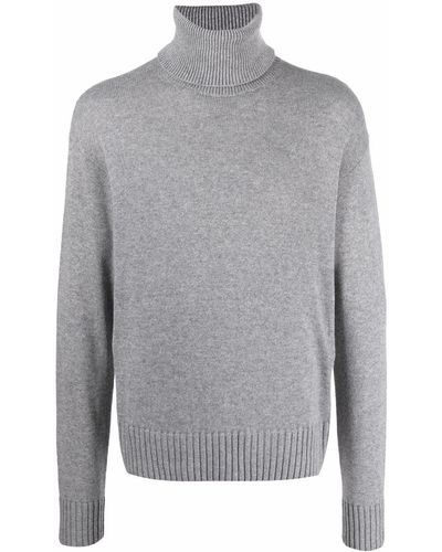 Off-White c/o Virgil Abloh Knitted Turtleneck Sweater - Gray