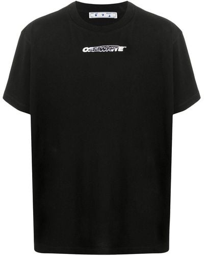 Off-White c/o Virgil Abloh Camiseta con logo gráfico - Negro