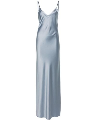 Blanca Vita Arcitium Satin Maxi Dress - Blue