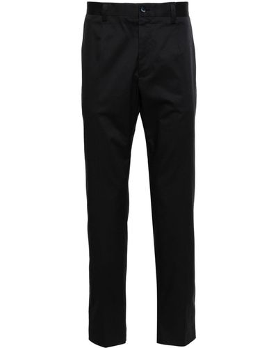 Dolce & Gabbana Pantalones chinos de talle medio - Negro
