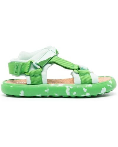 Camper Pelotas Flota Gewatteerde Sandalen - Groen