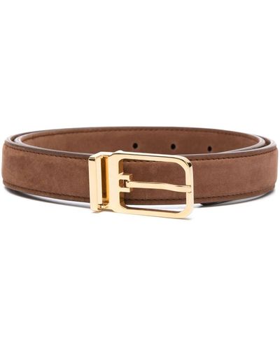 Giuliva Heritage Jerome Leather Buckle Belt - Brown