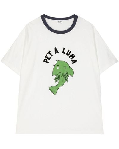 Bode Pet A Luma Cotton T-shirt - White