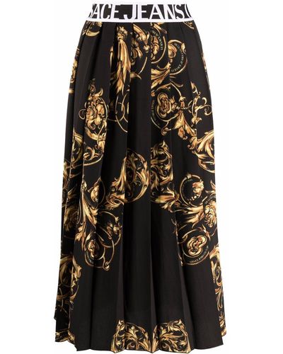 Versace Jupe Regalia Baroque plissée - Noir