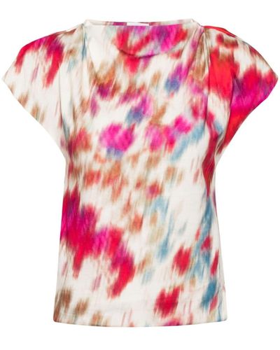 Isabel Marant T-Shirt mit abstraktem Print - Pink