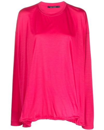 Sofie D'Hoore Elasticated-waist Long-sleeve Top - Pink