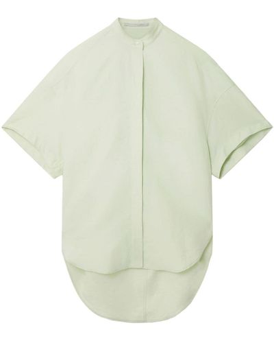 Stella McCartney Drop-shoulder Collarless Shirt - White