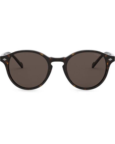 Vogue Eyewear Ovale Sonnenbrille in Schildpattoptik - Braun