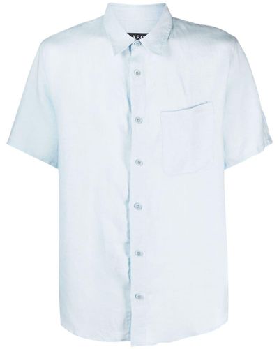 A.P.C. Camisa de manga corta - Azul