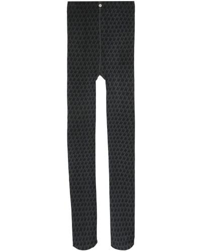 AVAVAV Monogram-pattern leggings - Black