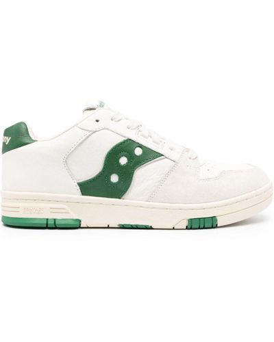 Saucony Sonic Panelled Leather Sneakers - White