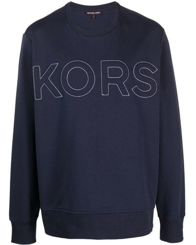 Michael Kors Sweater Met Ronde Hals - Blauw