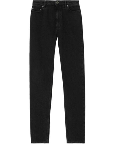 Burberry Mid-rise Slim-fit Jeans - Black