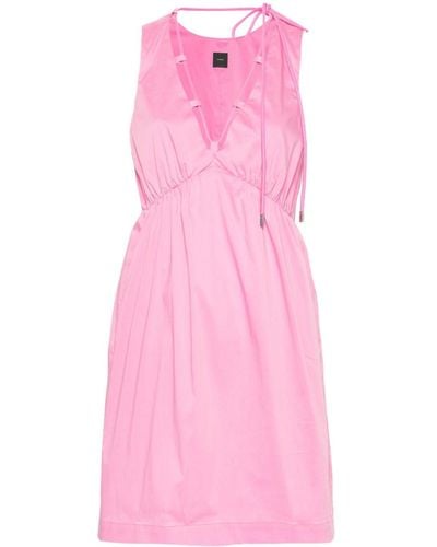Pinko Poplin Mini Dress - Pink