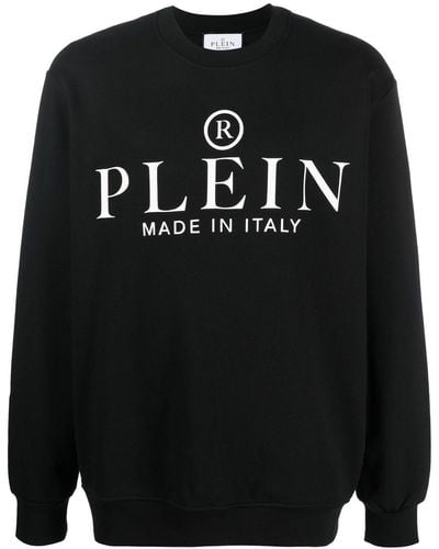 Philipp Plein Sweatshirt mit Logo-Print - Schwarz