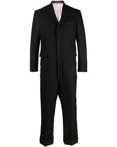 Thom Browne Suit-style Wool Jumpsuit - Black