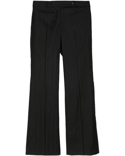 Paul Smith Jacquard Wool Trousers - Black