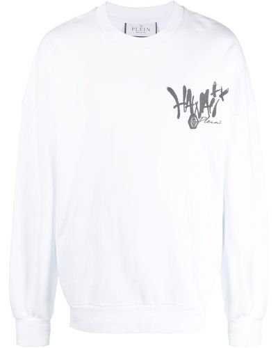 Philipp Plein Hawaii Long-sleeve Sweatshirt - White