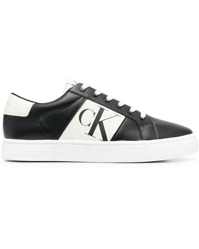 Calvin Klein Baskets à logo imprimé - Noir