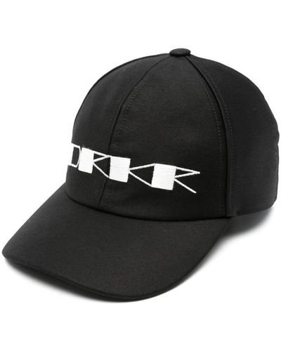 Rick Owens Logo-embroidered Baseball Cap - Black