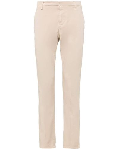 Dondup Low-rise Tapered Chinos - Natural