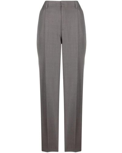 Soeur High-waisted Tailored Pants - Grey