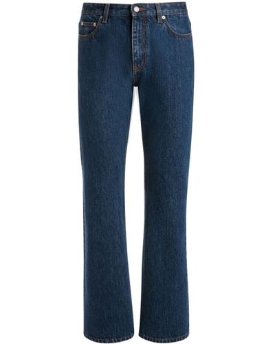 Bally Straight-leg Cotton Jeans - Blue