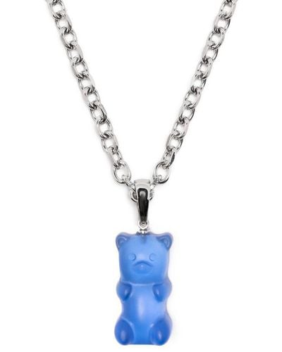 DARKAI Collar con colgante de oso de gominola - Azul