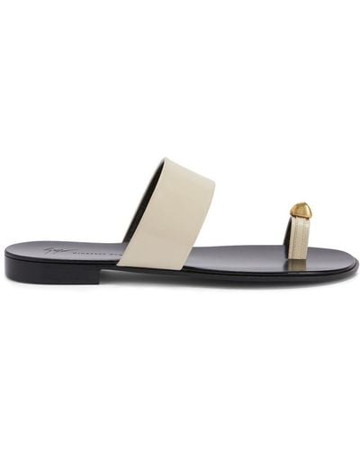 Giuseppe Zanotti Norbert Strap-detail Leather Sandals - White
