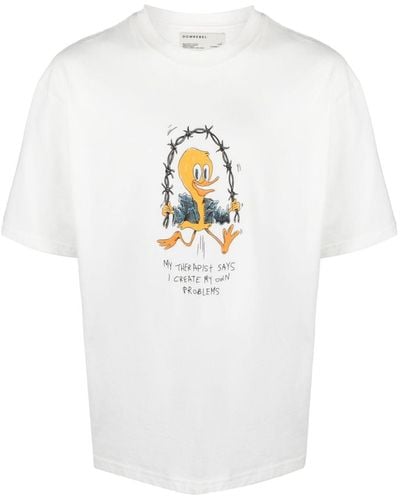 DOMREBEL Skip コットン Tシャツ - ホワイト