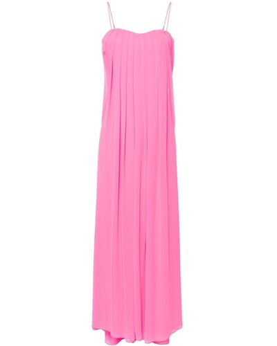 Nissa Strapless Chiffon Maxi Dress - Pink