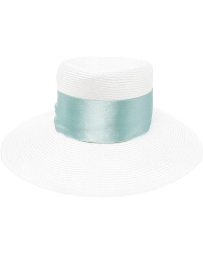 Borsalino Ribbon-trim Hat - Blue
