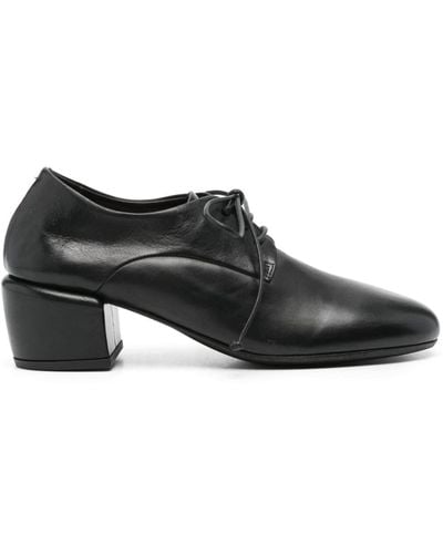 Marsèll 50mm Almond Leather Oxford Shoes - Black