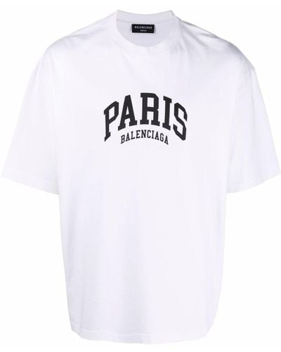Balenciaga Cities Paris T-shirt White
