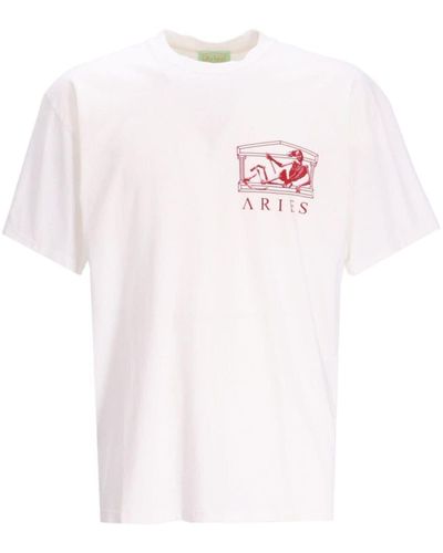 Aries Ufo Toile De Jouy T-shirt - Pink