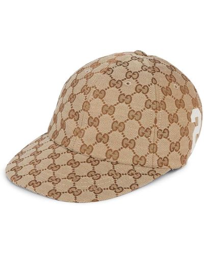 Gucci Gorra de Béisbol de Lona de Algodón GG - Neutro