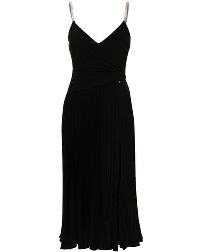 Nissa Sleeveless Pleated Midi Dress - Black