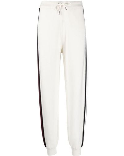 Tommy Hilfiger Side-stripe Cotton Track Pants - White