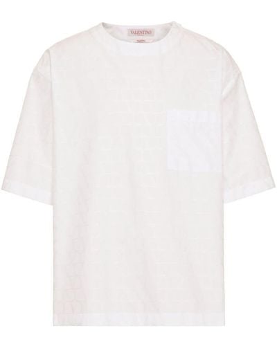 Valentino Garavani Camiseta Toile Iconographe - Blanco